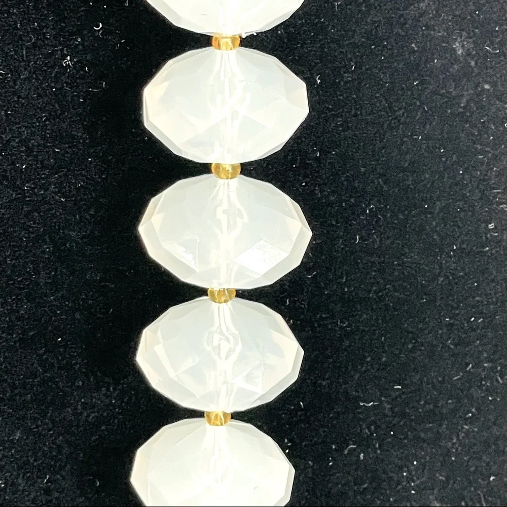 Joan Rivers Milk Faceted Lucite Bead Necklace - Picture 4 of 6